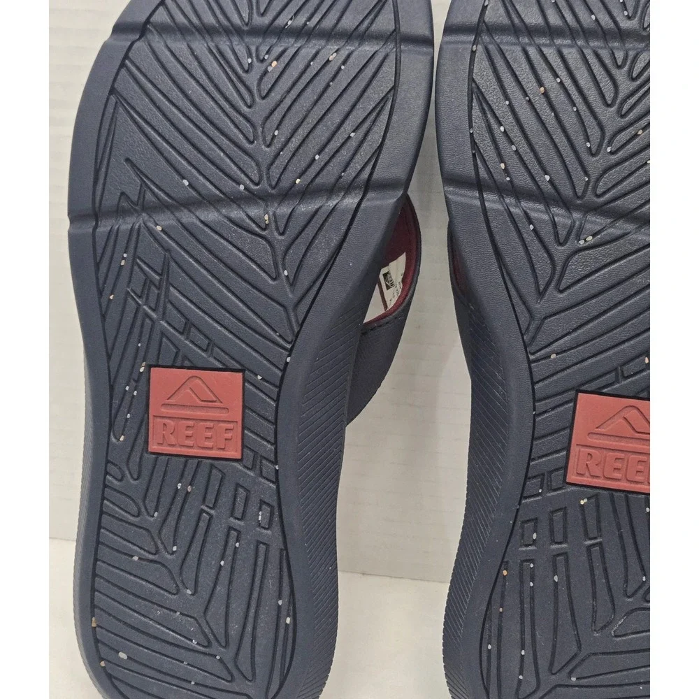 Reef Men's Santa Ana Flip Flops Navy Blue Water-Friendly Comfort Sandals Size 9